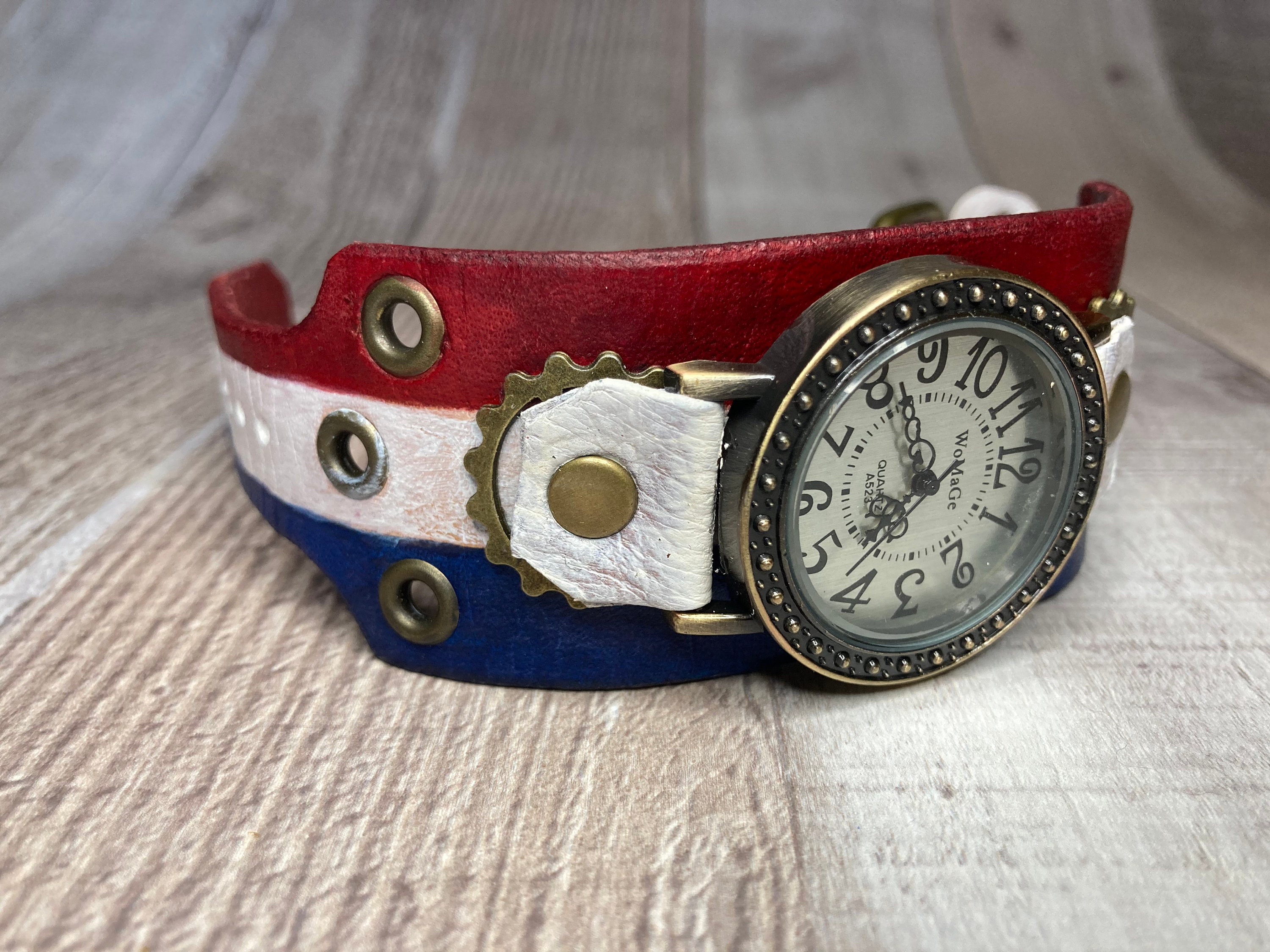 Fossil ladies colorful striped nylon ribbon strap watch NEW BATTERY Fossil Battery Replacement | Fossil Watch | Battery  main image 4