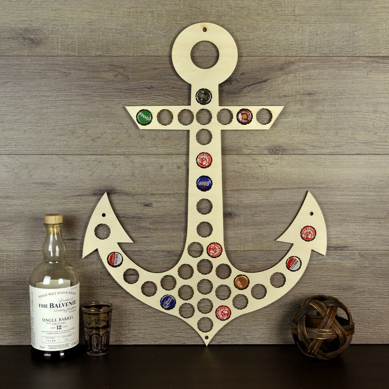 Beer Cap Holder Anchor Beer Cap Holders Beer Lovers Anchor Etsy