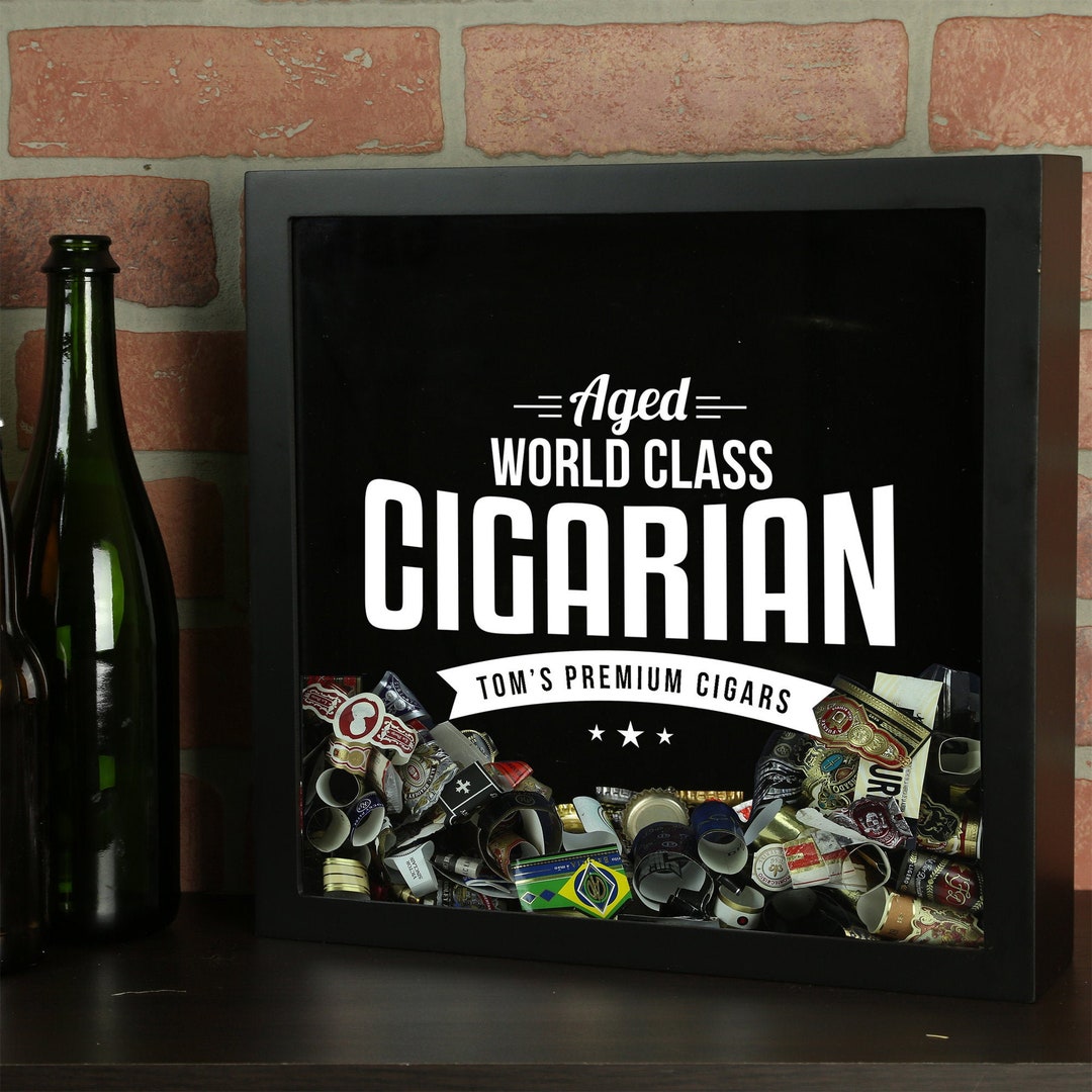 Cigar Band Custom Shadow Box, Personalized Cigar Bands, Woodrow - Etsy