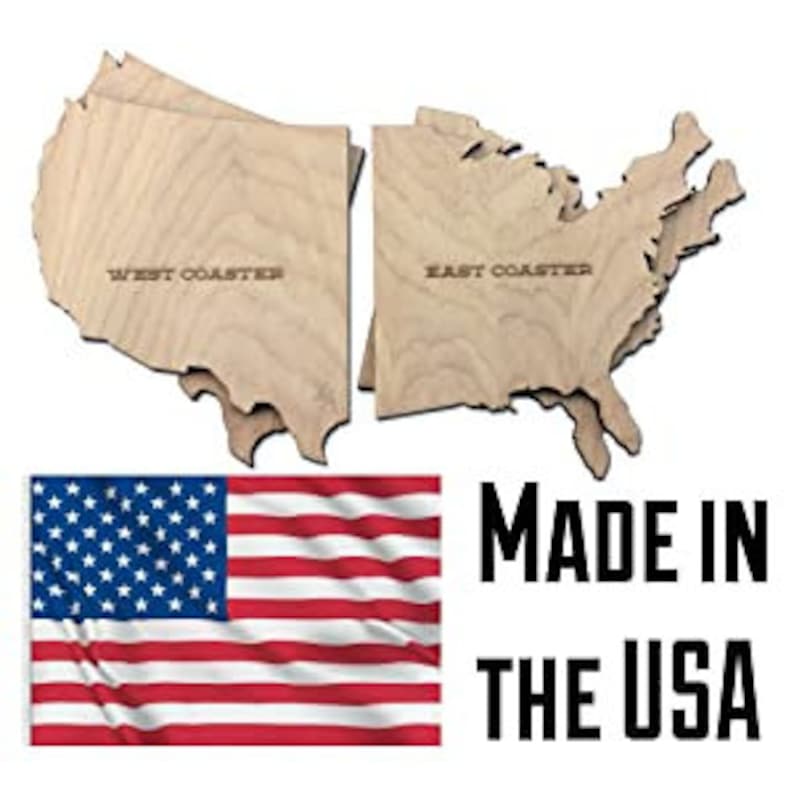 East Coaster/west Coasters Set of 4 East Coaster/west Etsy