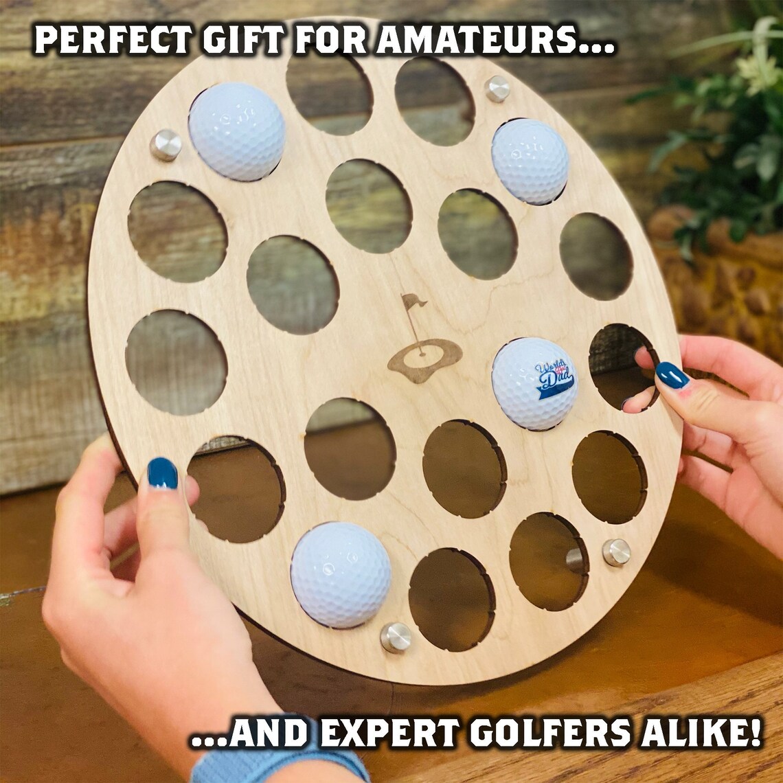 Golf Ball Collection Display Golf Ball Holder Custom Golf Etsy