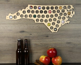 Mapa de tapas de cerveza de Carolina del Norte, soporte para tapas de cerveza, mapa estatal de tapas de cerveza, mapa de tapas, mapa de tapas de cerveza, soportes para tapas de cerveza, mapa estatal de cerveza artesanal, amantes de la cerveza