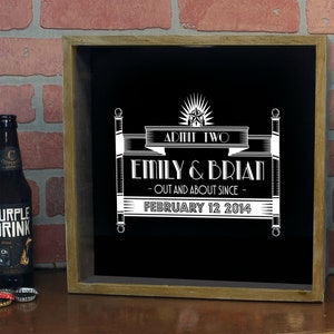 Personalized Ticket Shadow Box, Personalized Ticket Collection Box, Custom Ticket Box, Out and About Design, Custom Concert Ticket Display