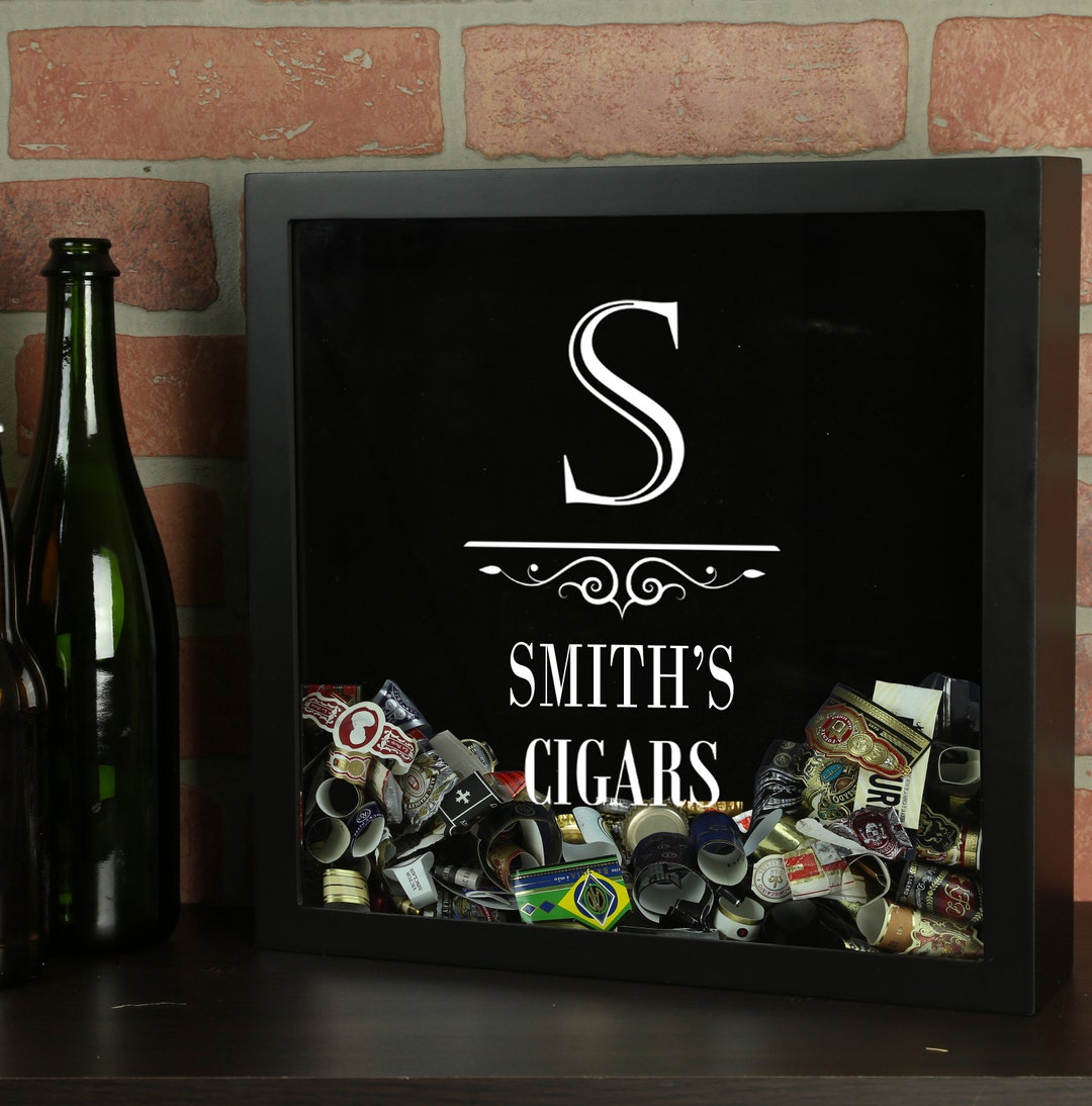 Cigar Band Custom Shadow Box, Personalized Cigar Bands, Woodrow - Etsy
