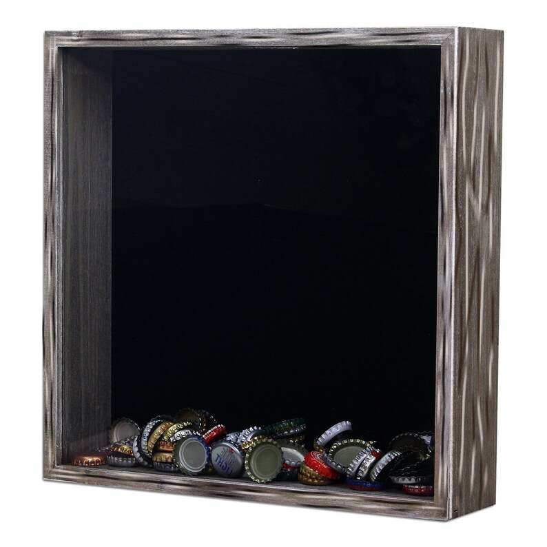 Shotgun Shell Display Case, Custom Bullet Casing Display, Personalized Shotgun Shell Shadow Box, Personalized Groomsman Gift [HUNT-2] Acid Wash Frame