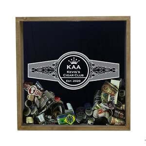 Personalized Cigar Band Shadow Box, Personalized Cigar Bands, Cigar ...