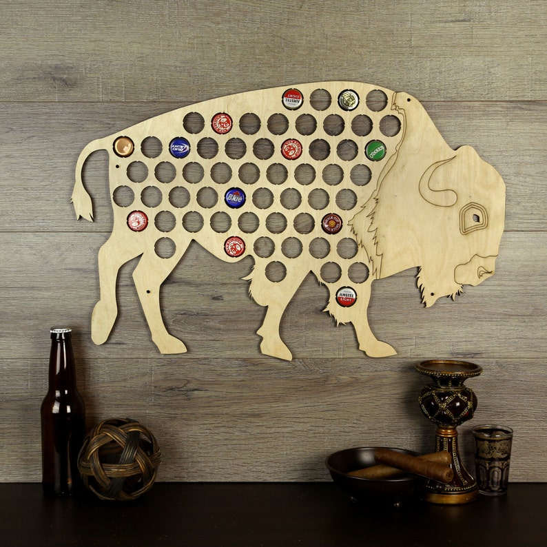 Beer Cap Holder Buffalo Beer Cap Holders Beer Lovers Beer Etsy