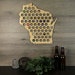 Wisconsin Beer Cap Map, Beer Cap Holder, Beer Cap State Map, Cap Map, Beer Cap Maps, Beer Cap Holders, Craft Beer State Map, Beer Lovers 