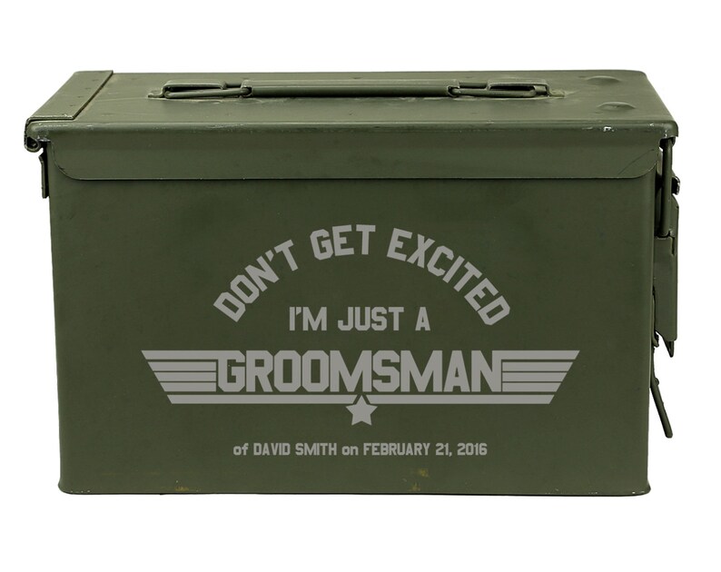 Personalized Ammo Can Airtight Waterproof Groomsman Gift Etsy
