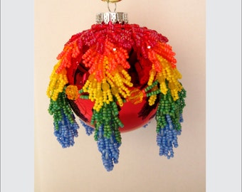 A Very Rainbow Christmas Ornament  - Instructions