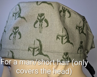 Skull Cap , Tie Back , Scrub Cap , Scrub hat , sw