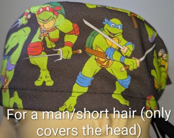 Skull Cap , Tie Back , Scrub Cap ,