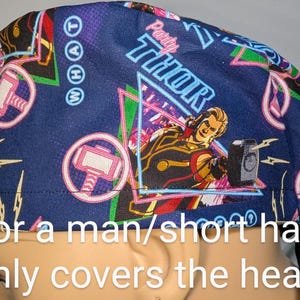 Skull Cap , Tie Back , Scrub Cap , comic , hero