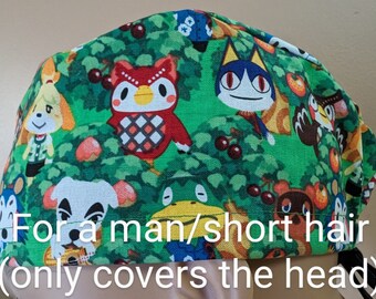Skull Cap , Tie Back , Scrub Cap , game animal