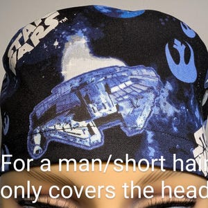Skull Cap , Tie Back , Scrub Cap , Scrub hat , sw  falcon