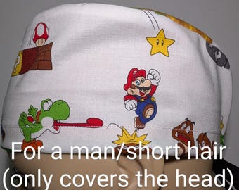 Skull Cap , Tie Back , Scrub Cap ,  cartoon , comic , game