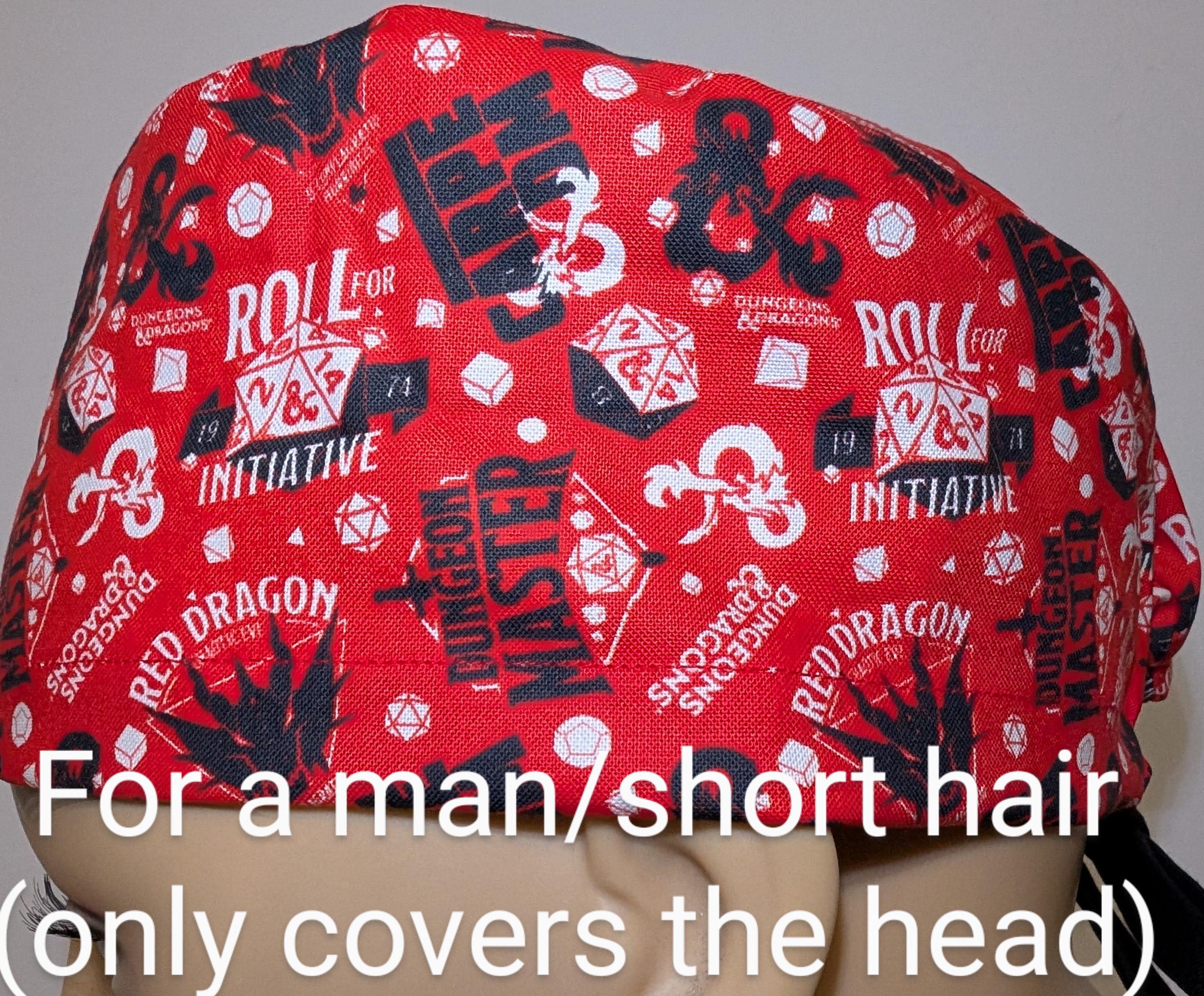Skull Cap , Tie Back , Scrub Cap ,