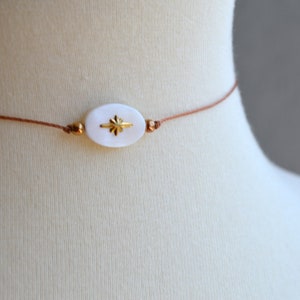 Choker necklace,string choker,beaded choker,simple choker,boho choker,short necklace,festival necklace,minimalist necklace,cord choker