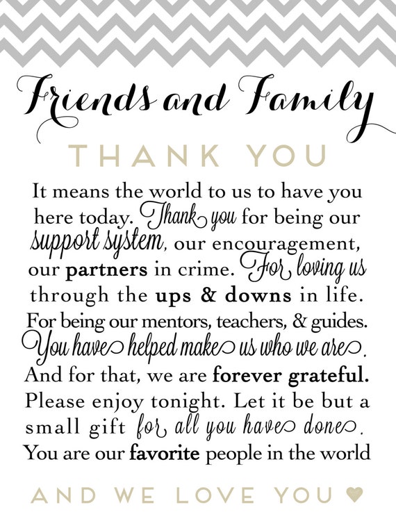 Funny wedding thank you speech picture