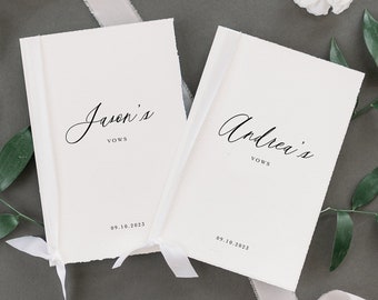 Calligraphy Personalized Wedding Ceremony Vow Book