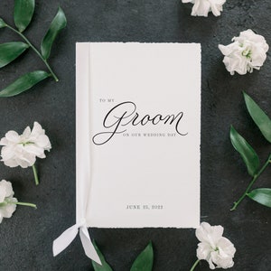 To My Groom on our Wedding Day Keepsake Card