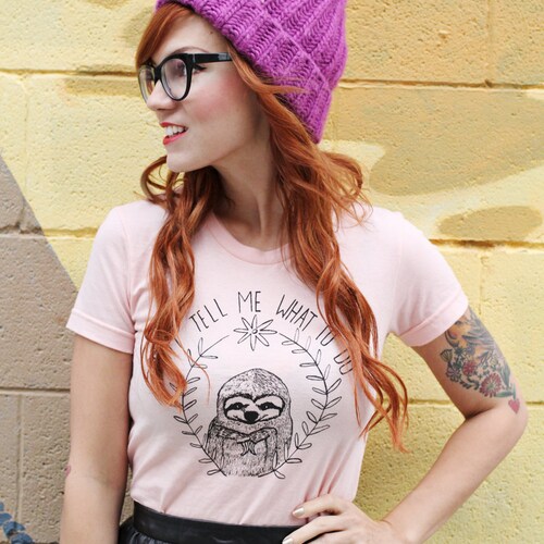 Sloth Shirt - Light Pink