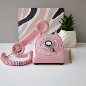 Pink Rotary Dial Phone by Automatic Electric, Restored and Working - Etsy