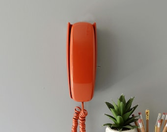 Vintage Western Electric Yellow Donut Phone, Vintage Bright Yellow