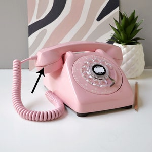 Pink Rotary Dial Phone by Automatic Electric, Restored and Working - Etsy