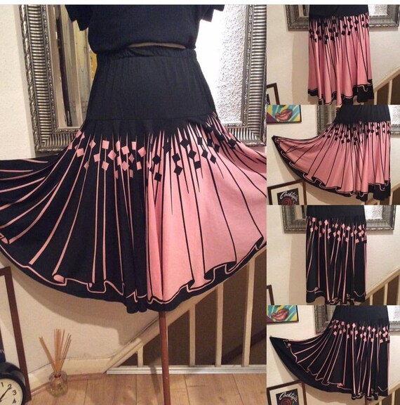 Authentic Vintage Ladies Blackpink Circular Skirt - black mesh skirt roblox