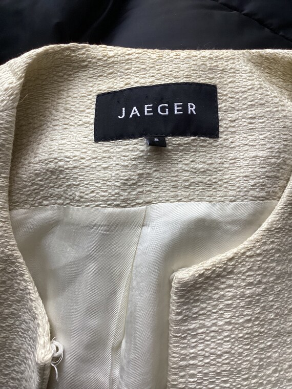 Authentic vintage 2000s Jaeger cream Dress/ jacket su… Gem