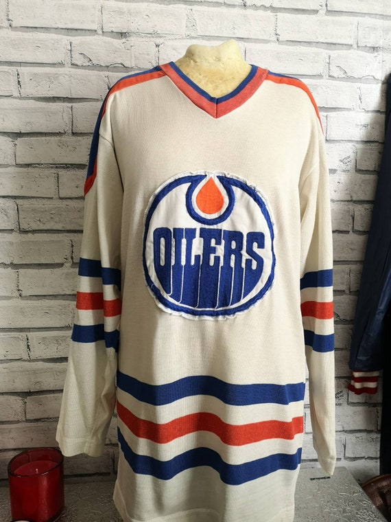 Authentic vintage 90sCanadian hockey Oilers red/b… - image 3