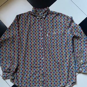 2000er Jahre Missoni Sport Langarm Muster Baumwolle Shirt