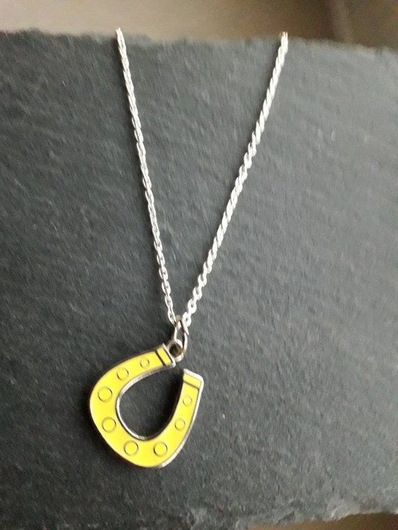Sterling Silver Diamanté Horseshoe and Pony Pendant Jewellery