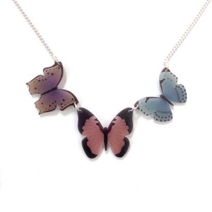 【BLACKPURPLE】Black Purple 5P Blue Butterfly Necklace MUSINSA | BLACK PURPLE 5P Blue Butterfly Necklace