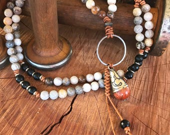 Arrowhead necklacearrowhead pendantboho jewelryleather