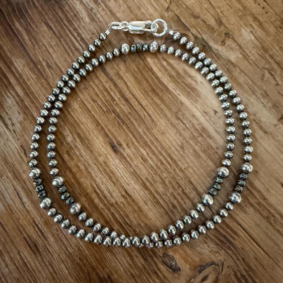 Navajo Pearl Hematite Necklace,southwestern Necklace, Oxidized