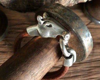Horse head bracelet,leather horse head bracelet,horse bracelet,leather horse bracelet,western horse bracelet,equestrian bracelet