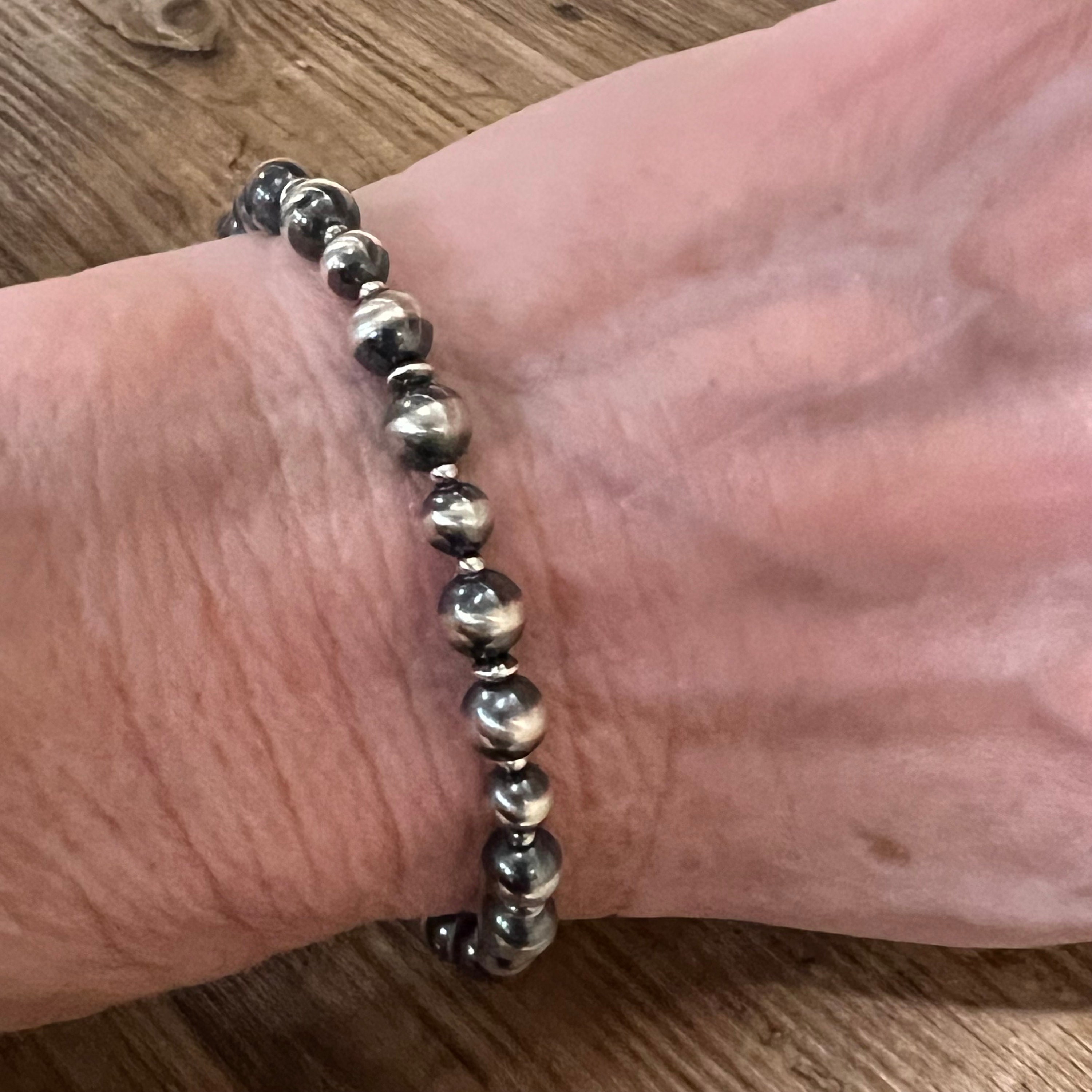 Sterling Silver Navajo Pearl Beaded Bracelet,oxidized Silver Bead Bracelet,southwestern Silver Bracelet,boho Western Jewelry, Jewelry Gifts - Etsy UK Sterling Silver Navajo Pearl Beaded Bracelet,oxidized Silver Bead Bracelet,southwestern Silver Bracelet,boho Western Jewelry, Jewelry Gifts - Etsy UK
