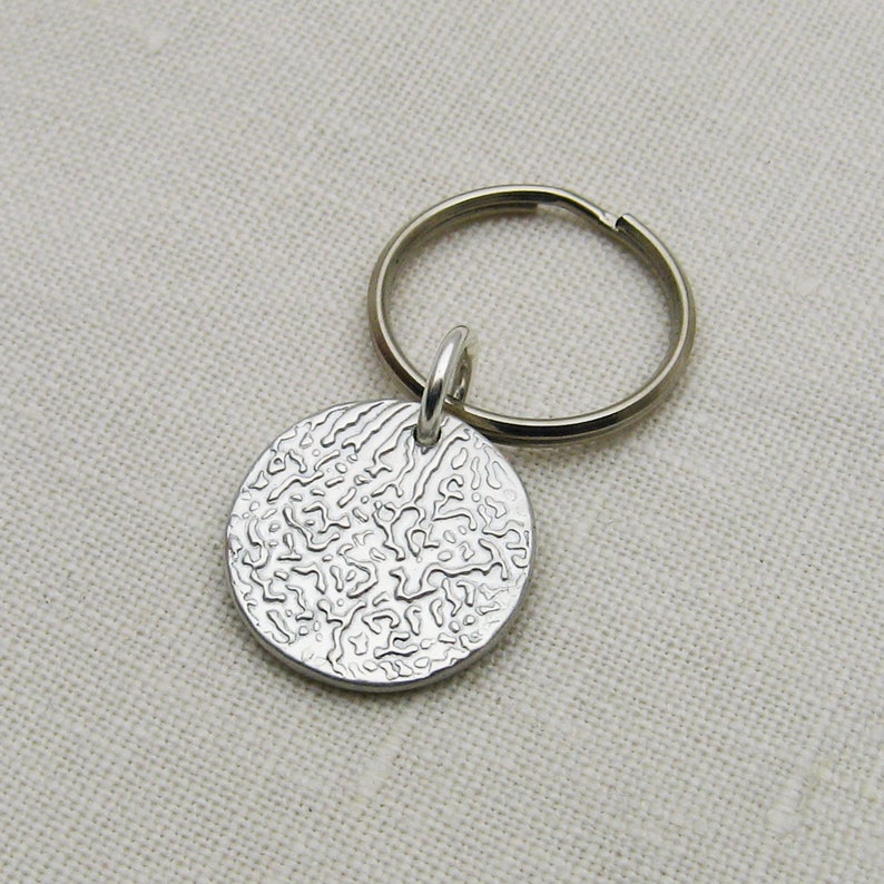 Sterling Silver Dog Nose Keychain Paw Print Keychain Pet Etsy