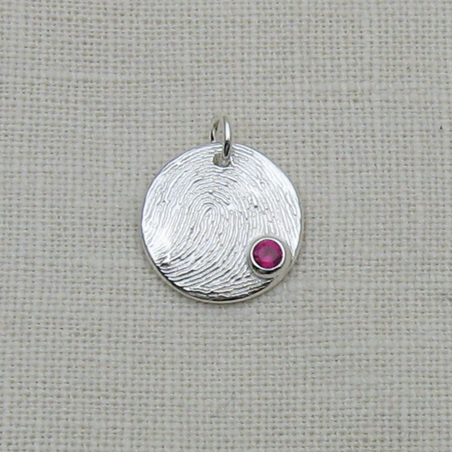 Fingerprint Jewelry Fingerprint Charm Fingerprint Pendant Etsy
