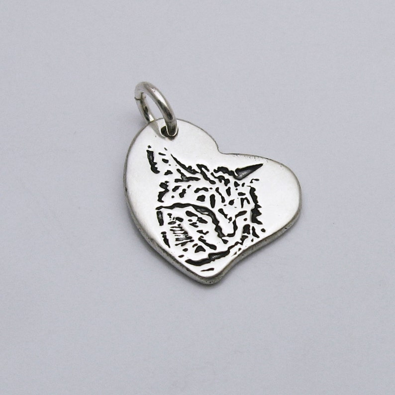 Animal Lover Pet Photo Jewelry Dog Memorial Pet Lover Charm Engraved Pet Photo Silver Heart Dog Charm Heart Cat Charm Cat Memorial