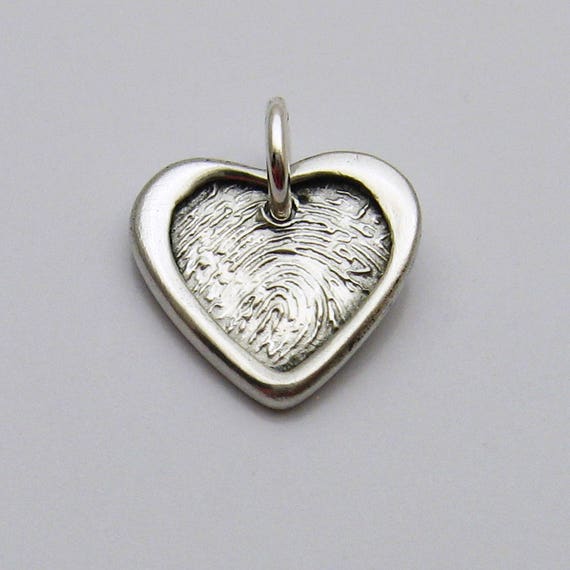 Fingerprint keepsake pendant best sale