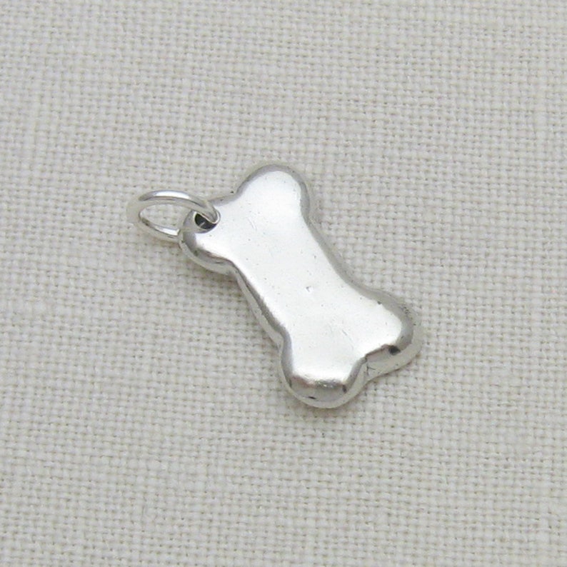 Sterling Silver Dog Bone Pendant Handmade With Your Pet's Etsy