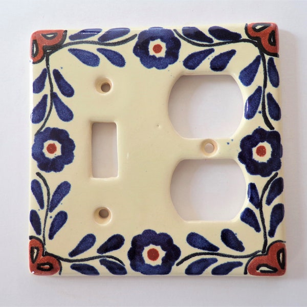 Various Talavera Plug and Light Switch Decorative Plate Covers Hand Made Hand Painted (Shipping Included)  (Please Read Description)