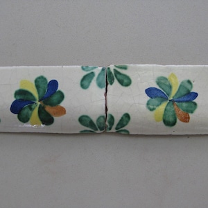 18-BNC Various 2x4 Bullnose Cap Talavera Hand Painted Deco Mexican Clay Tile (Shipping Included) (Mud Cap) (Read Description)