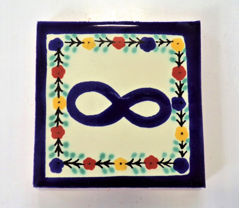 T-67 Talavera Decorative Hand Painted Mexican Clay Tile 