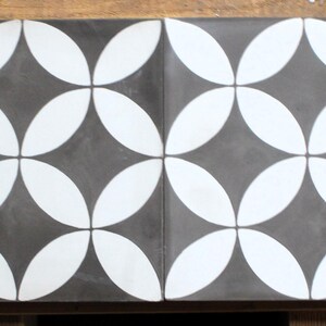 10-Cement 8x8 Decorative Tiles, Encaustic, Mission - Raw/Unsealed/Unpolished (Shipping Included) (Please Read Description)