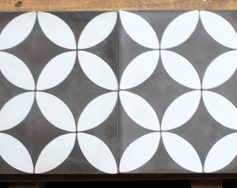 10-Cement 8x8 Decorative Tiles, Encaustic, Mission - Raw/Unsealed/Unpolished (Shipping Included) (Please Read Description)