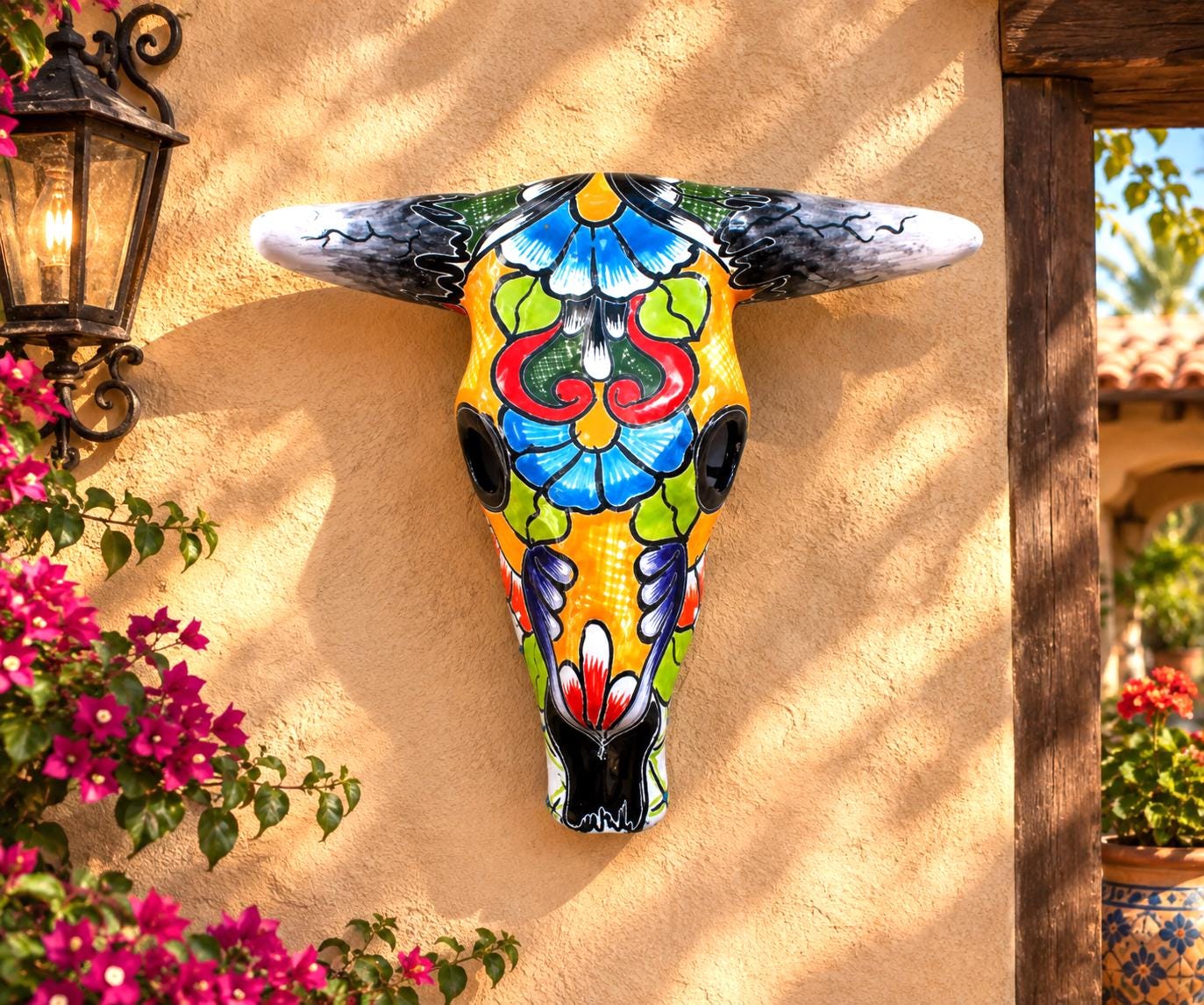 Ceramic Cow Skull - Etsy
